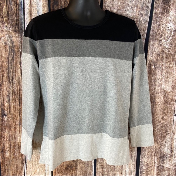 Men’s Round Neck Long Sleeve Polo Shirt L - Picture 1 of 6